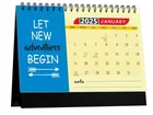 Accuprints Motivational 2025 Calendar for Desk for Motivational Planner Office Home Table New Marking Quotes,MB