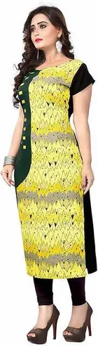 AK Fashion Mall Women Crepe Kurti 