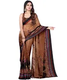 Crepe Printed Saree for Women 