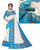 कानूड़ा प्रिंट्स फैंसी विमेंस मैसूर आर्ट सिल्क प्रिंटेड साड़ी 