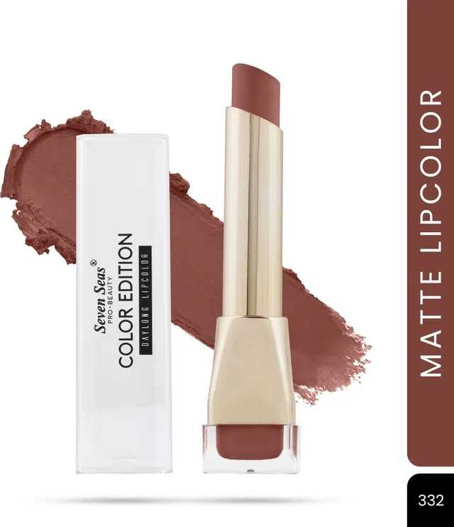 Seven Seas Lipstick for Women, Brown (3.5g)