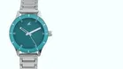 Fastrack Stainless Steel Strap Analog Watch for Women (Silver & Blue)