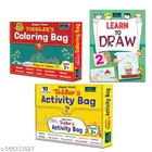 Super Cute Toddlers Activity Bag + Coloring Bag + Learn to Draw - 2 Book 