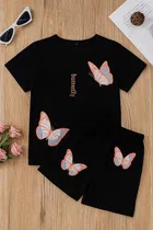 Cotton Blend Printed Clothing Set for Boys 