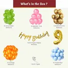 9th Happy Birthday Balloon Decoration Kit, Multicolor, Pack Of 68