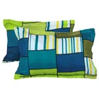 Grover Square Pillow Covers Pack of 4 Checks Green