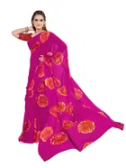 Georgette Printed Saree for Women 