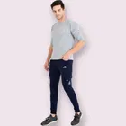 Lycra Nylon Logo Printed Track Pant for Men 