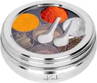 Inkitch Stainless Steel Storage Container with Lid for Kitchen (Silver)