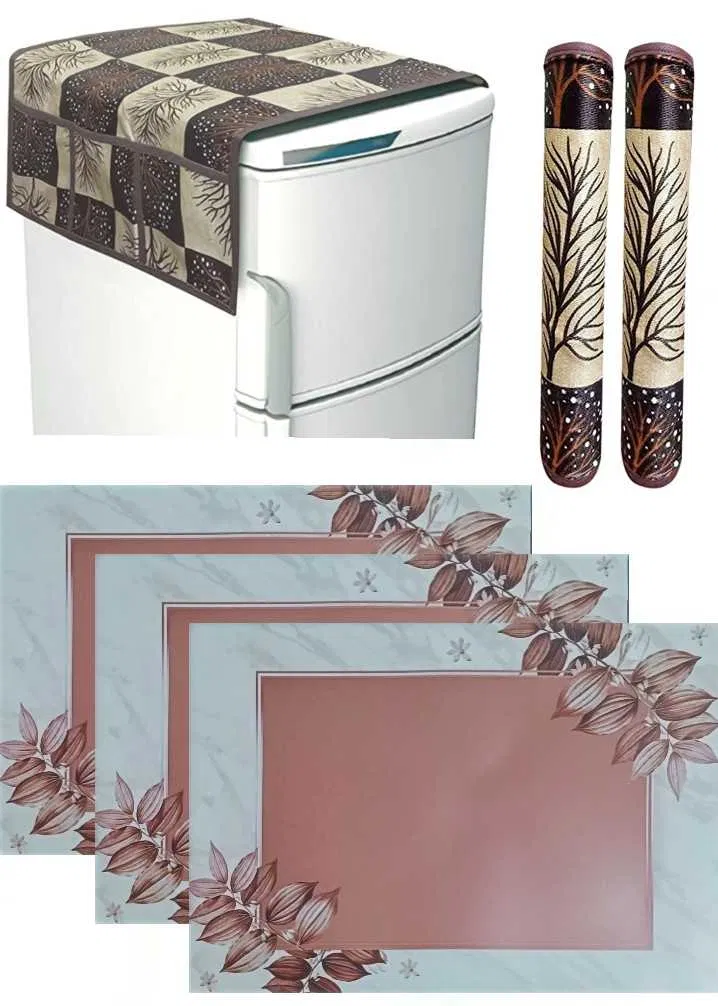 Refrigerator Covers (Brown) (A-104)
