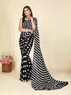 Georgette Printed Saree for Women 