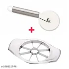 Stainless Steel Pizza Cutter with Manual Apple Cutter 