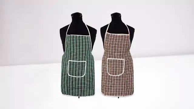Cotton Kitchen Aprons (Multicolor, Pack of 2)