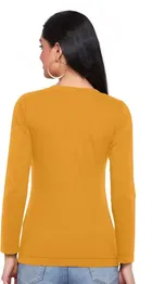 Cotton Blend Printed T-shirt for Women 