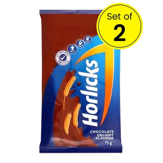 हॉर्लिक्स चॉकलेट 2X75 g (पैक ऑफ़ 2)