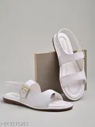 Shoetopia Girls Flat Sandals White Size 3.0