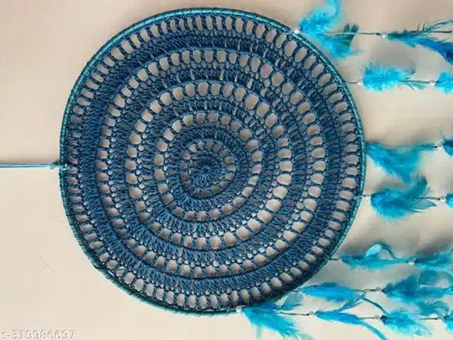 Thread Wall Hanging Dream Catcher (Turquoise)