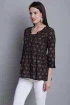 Cotton Printed Top for Women 