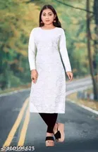 Net Kurti for Women,  White  