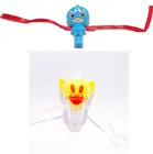 Plastic Avengers, Cat LED Light & Whistle Rakhi for Kids 