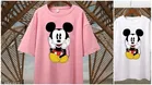 Cotton Blend T-shirt for Women, Pink & White, Pack of 2 