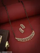 Alloy Mangalsutra with Earrings for Women 