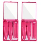 Colorstock Beauty 5 Pcs Makeup Brushes Set (Pink, Set of 2)