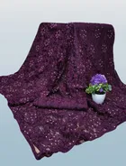 Net Solid Saree for Women 