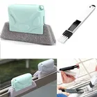 Enmora Window Groove Frame Cleaning Brush& Dust Cleaning Brush For Window Slot Keyboard Microfibre Wet and Dry Brush (Pack of 1)