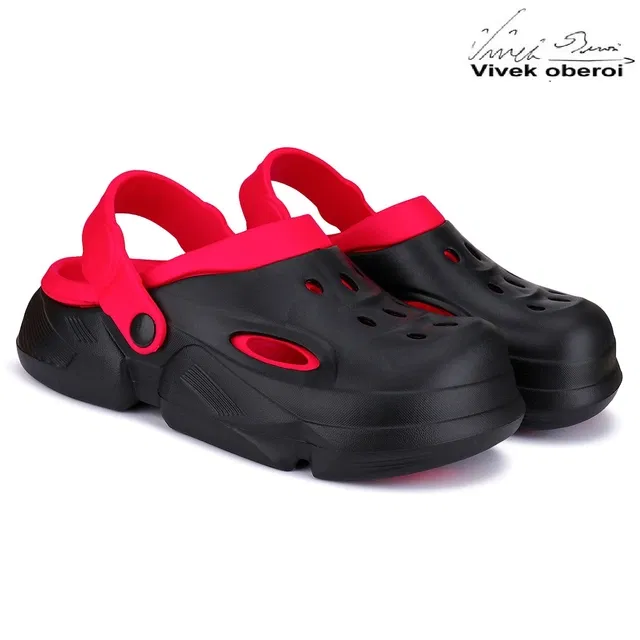 Bersache Clogs for Men (Red, 7)