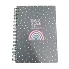 Printed Ruled Spiral Notebook (Multicolor)
