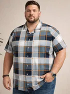 Cotton Blend Printed Shirt for Men, Grey 