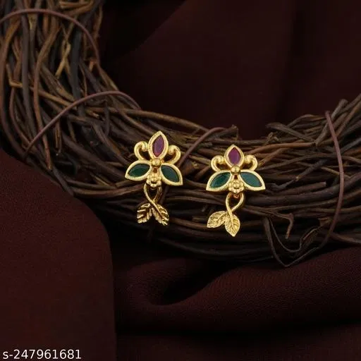 Gold Plated Earring/Stud For Women'S/Girls