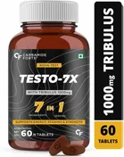 CARBAMIDE FORTE Testosterone Booster for Men with Tribulus Terrestris & Ashwagandha 1000mg (60 Tablets)