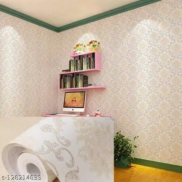 PVC Wallpaper for Home (Multicolor, 45x250 cm)