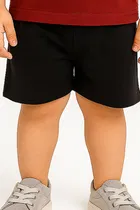 Solid Cotton Blend Top & Bottom Set for Boys 