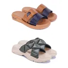 Combo of Sliders for Women (Multicolor, 7) (Set of 2)