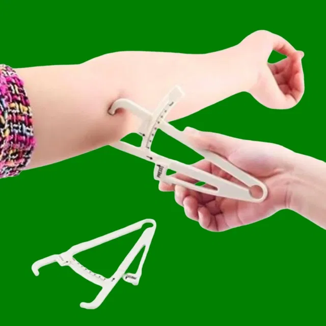 Lightweight Eco-Friendly Body Fat Measuring Caliper (Multicolor, Pack of 1)