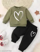 Hosiery Cotton Full Sleeves T-Shirt with Pant Clothing Set for Kids 