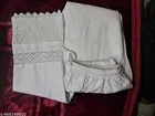 Cotton Solid Salwar for Women, White 