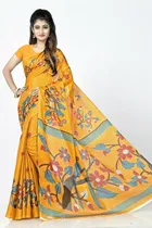 Khadi Silk Printed Saree for Women 