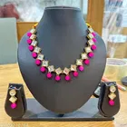 Kundan Necklace  for Women, Blue