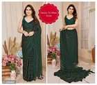Georgette Striped Saree for Women 