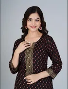 Rayon Printed Kurti for Women 