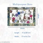 KANUSHI Industries® PVC Washable Fridge Multi Purpose Mats/Fridge Mats Set of 4 / Refrigerator Mats Set
