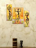 Wooden Modern Art Self Adhesive Wall Painting 