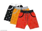 Shorts for Boys (Multicolor, 3-4 Years) (Pack of 3)