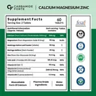 CARBAMIDE FORTE Calcium Magnesium Zinc Tablets for Women & Men | Bone Health Supplement 