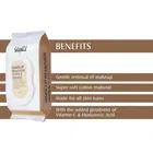 Glam21 Makeup Remover Wipes, Fragrance Free Pre Moisturized 100% Cotton Fabric For Face Cleansing, Suitable For All Skin - 28 Pc 