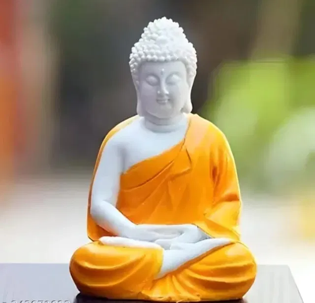 Resin Buddha Idol (Orange)